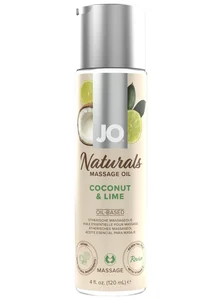 Masážní olej s esenciálními oleji Coconut & Lime System JO
