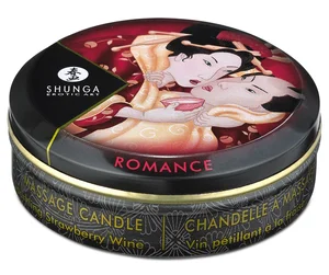 Masážní svíčka Romance Sparkling Strawberry Wine Shunga