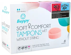 Menstruační vlhčené tampony Beppy WET Beppy