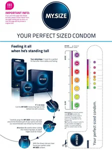 MY SIZE kondom 57 mm 57 mm