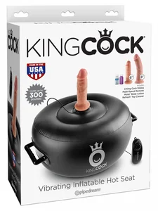 Nafukovací sedátko s vibrátorem King Cock Vibrating Inflatable Hot Seat