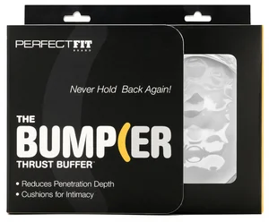 Návlek k regulaci hloubky přírazů při sexu The Bumper Thrust Buffer