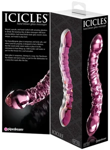 Oboustranné skleněné dildo Icicles No. 55 Pipedream