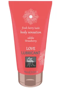 Ochucený lubrikant Shiatsu Strawberry Love Lubricant HOT