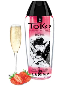 Ochucený vodní lubrikant Toko Aroma Sparkling Strawberry Wine Shunga