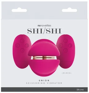 Párový vibrační stimulátor klitorisu pro lesby Shi/Shi Union