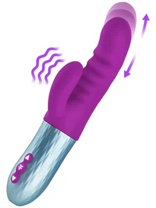 Přirážecí vibrátor s králíčkem Essenza Purple FemmeFunn