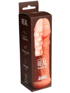 Prodlužovací návlek na penis Extra Size Real Bubbles Lola Games