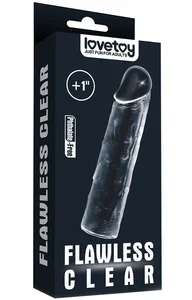 Prodlužovací návlek na penis o 2,5 cm Flawless Clear Lovetoy