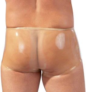 Průhledné latexové boxerky s kapsou na penis