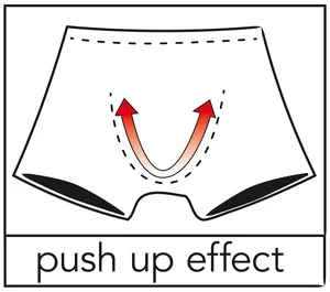 Průsvitné pánské boxerky s push-up efektem