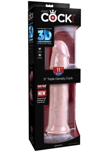 Realistické dildo King Cock Plus Triple Density 11