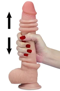 Realistické dildo s pohyblivou kůží a přísavkou Sliding Skin 9 Lovetoy