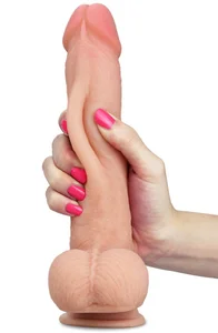 Realistické dildo s pohyblivou kůží a přísavkou Sliding Skin 9 Lovetoy