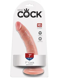 Realistické dildo s přísavkou King Cock 7