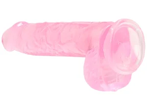 Realistické dildo s varlaty a přísavkou RealRock 6