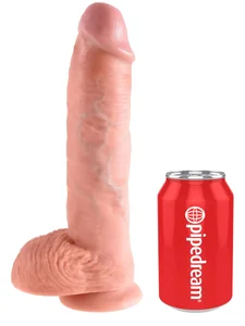 Realistické dildo s varlaty King Cock 10