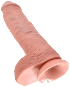 Realistické dildo s varlaty King Cock 10