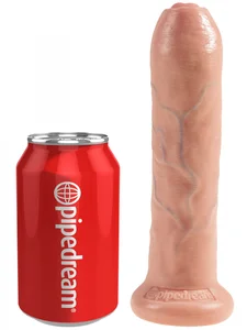 Realistické dildo se stahovací předkožkou King Cock 7