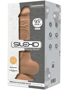 Realistické dildo SILEXD Model 3 z paměťového silikonu