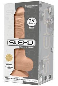 Realistické dildo SILEXD Model 3 z paměťového silikonu