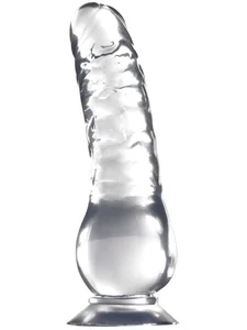 Realistické transparentní dildo ClearStone 18 cm