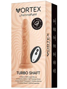 Rotační realistický vibrátor s přísavkou Vortex Turbo Shaft FemmeFunn