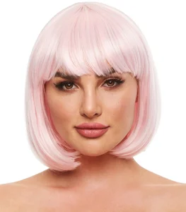 Růžová svítící paruka s mikádem Cici Pleasure Wigs