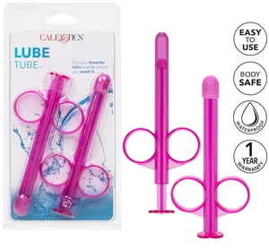 Růžový aplikátor lubrikantu Lube Tube (2 ks) California Exotic Novelties