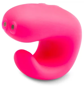 Růžový mini vibrátor na prst Gring