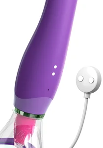 Sací stimulátor klitorisu s jazýčkem/vibrátor na bod G  Fantasy For Her Pipedream