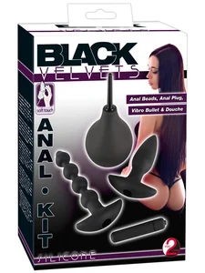 Sada pomůcek pro anální hrátky (4ks) Black Velvets