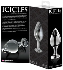 Skleněný anální kolík ICICLES No. 25