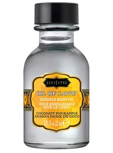 Slíbatelný tělový olej OIL OF LOVE Coconut Pineapple Kama Sutra