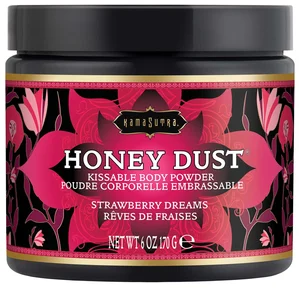 Slíbatelný tělový pudr Honey Dust Strawberry Dreams Kama Sutra