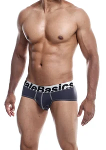 Slipy pro muže Microfiber Brief Grey MaleBasics