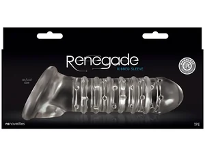 Stimulační návlek na penis Renegade RIBBED EXTENSION