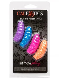 Stimulační návleky na prsty Silicone Finger Swirls 4 ks