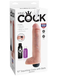 Stříkající dildo King Cock 10
