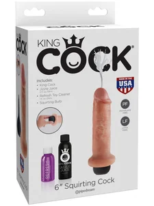 Stříkající dildo King Cock 6