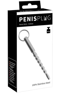 Stupňovitý dutý dilatátor z nerezu Penis Stick (6 - 13 mm) Penisplug