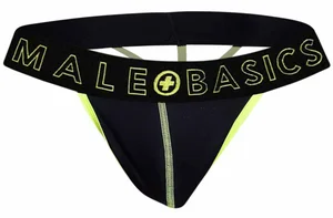 Tanga pro muže Neon Thong Yellow MaleBasics