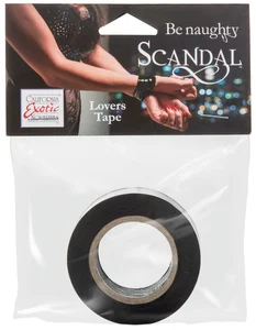 Tenká černá páska na bondage Lovers Tape SCANDAL