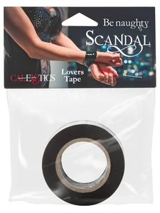 Tenká černá páska na bondage Lovers Tape SCANDAL