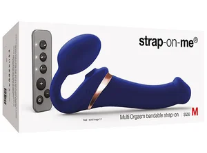 Tvarovatelný samodržící vibrační strapon s jazýčkem - Strap-On Me (velikost M)