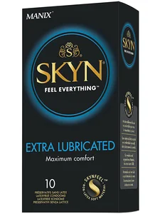 Ultratenké kondomy bez latexu Manix SKYN Extra Lubricated - extra lubrikované Manix