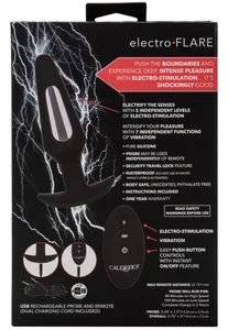 Vibrační anální kolík s elektrostimulací + ovladač Volt Electro FLARE California Exotic Novelties