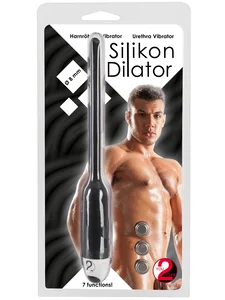Vibrační černý dilatátor silikonový