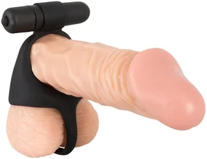 Vibrační erekční kroužek Cock & Ball s oddělovačem varlat