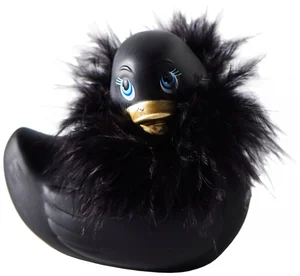 Vibrující černá kachnička Rub My Duck
